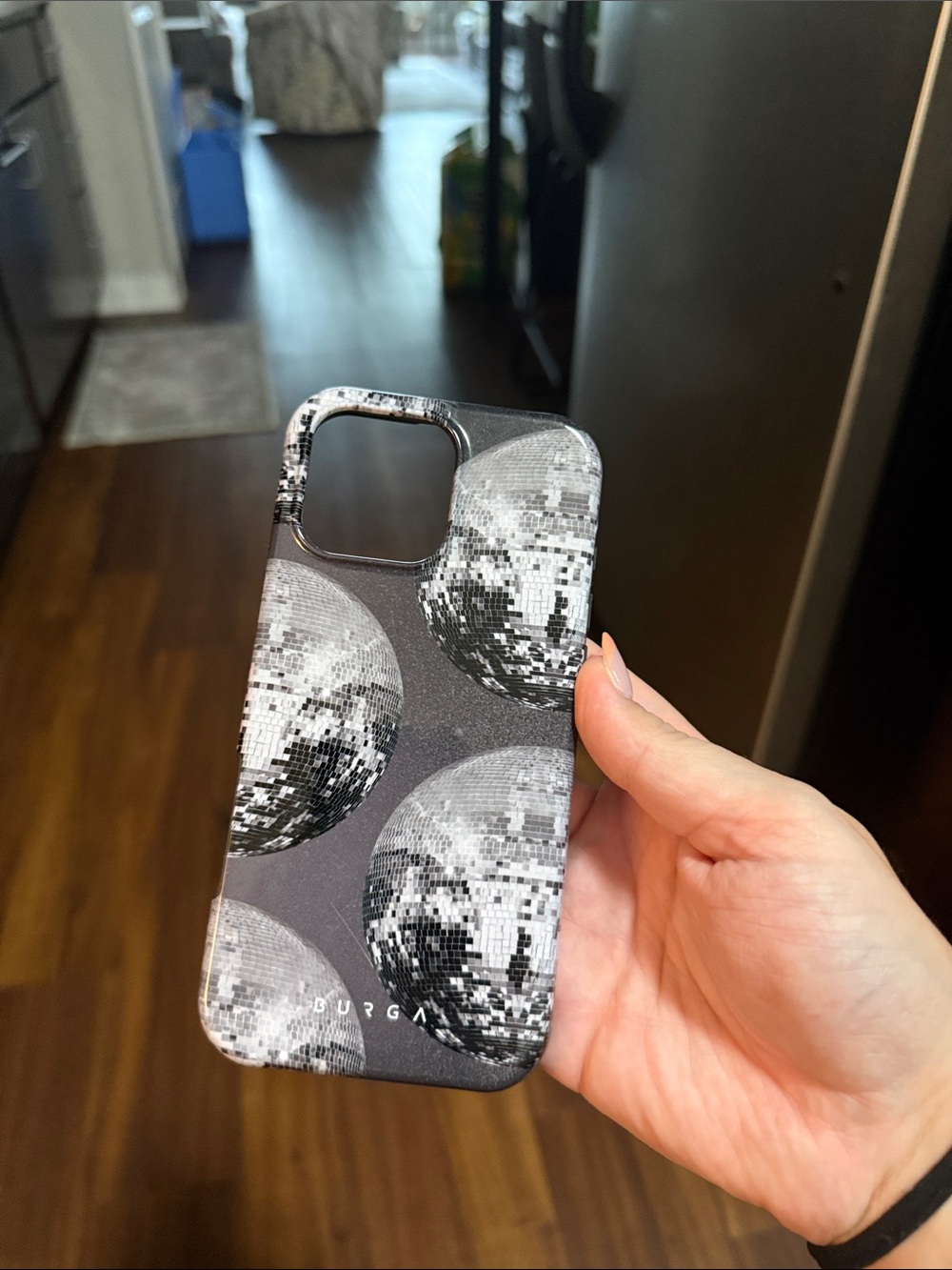 BURGA Black Disco Ball Phone Case - 16 Pro Max, MagSafe